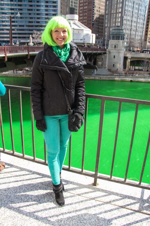 Chicago river green