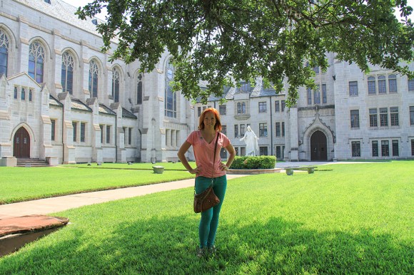 walking around Houston Museum District